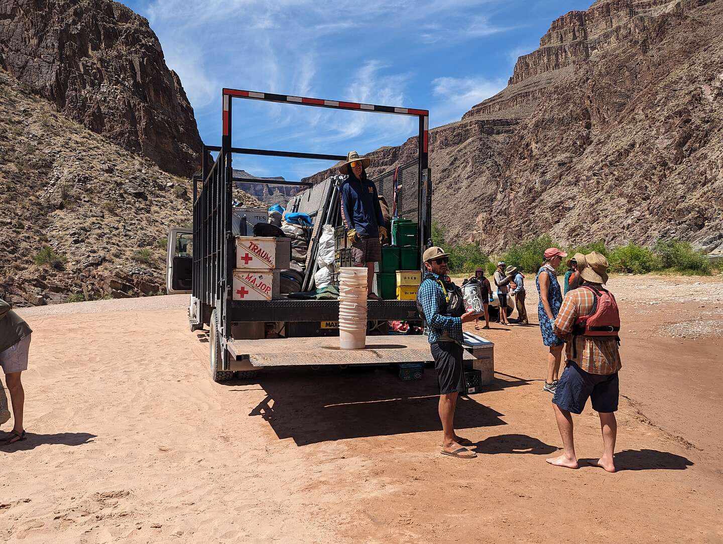 Loading the truck